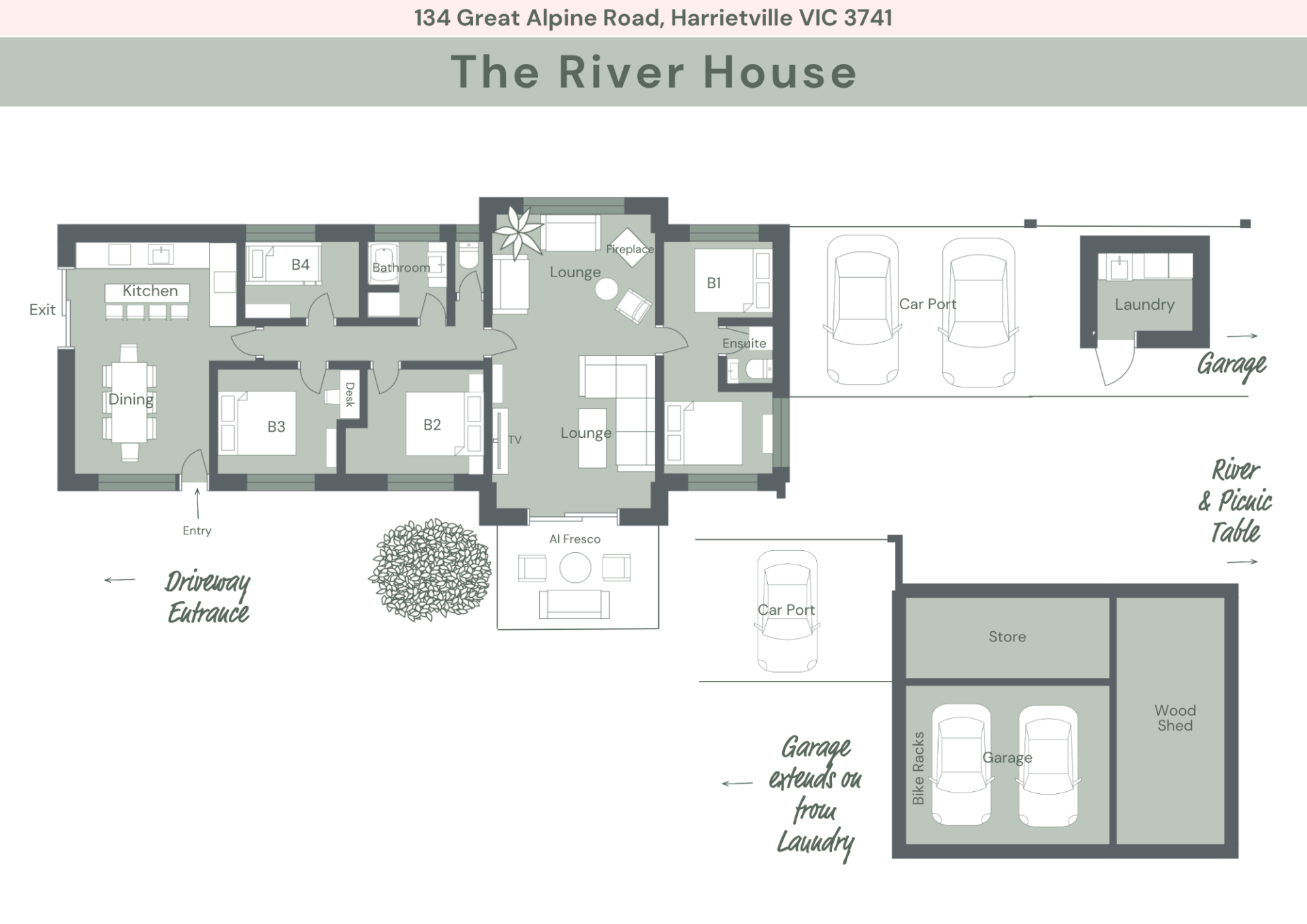 The River House Floor Plan Alpine Valley Getaways