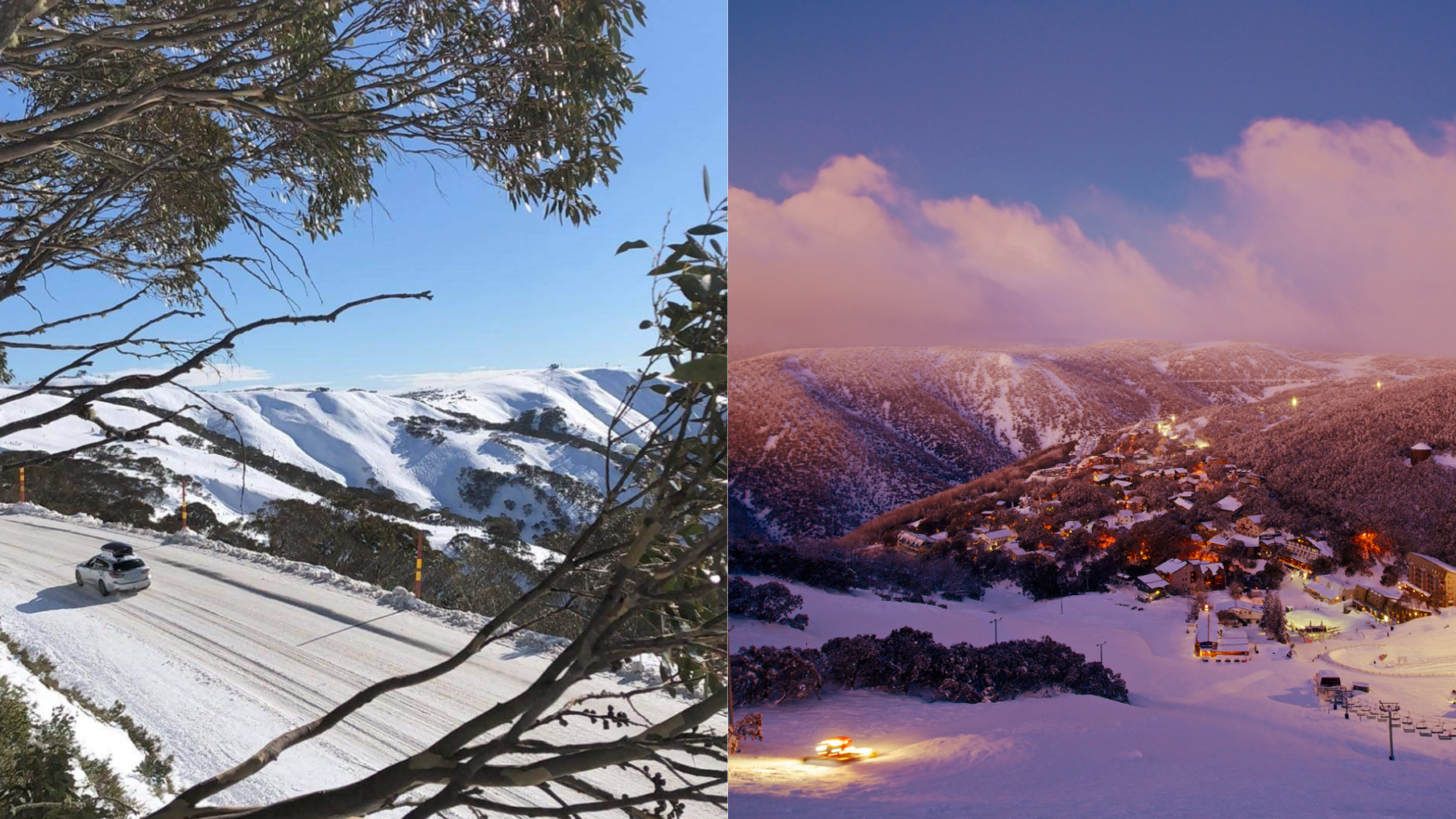 Falls Creek Mount Hotham Split